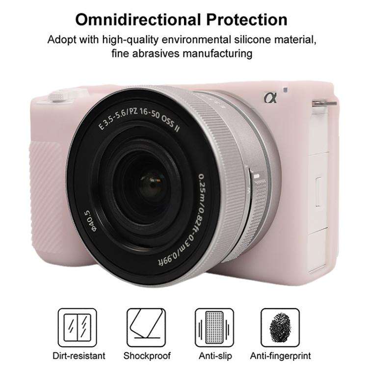 For Sony ZV-E10 II / ZV-E10M2 Glossy Soft Silicone Protective Case(Jelly Pink)