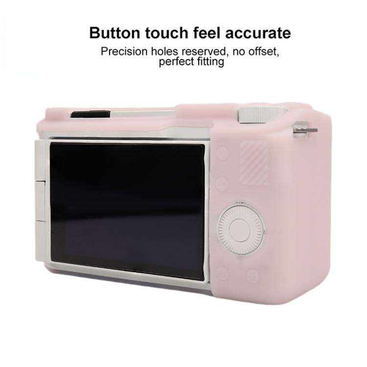 For Sony ZV-E10 II / ZV-E10M2 Glossy Soft Silicone Protective Case(Jelly Pink)