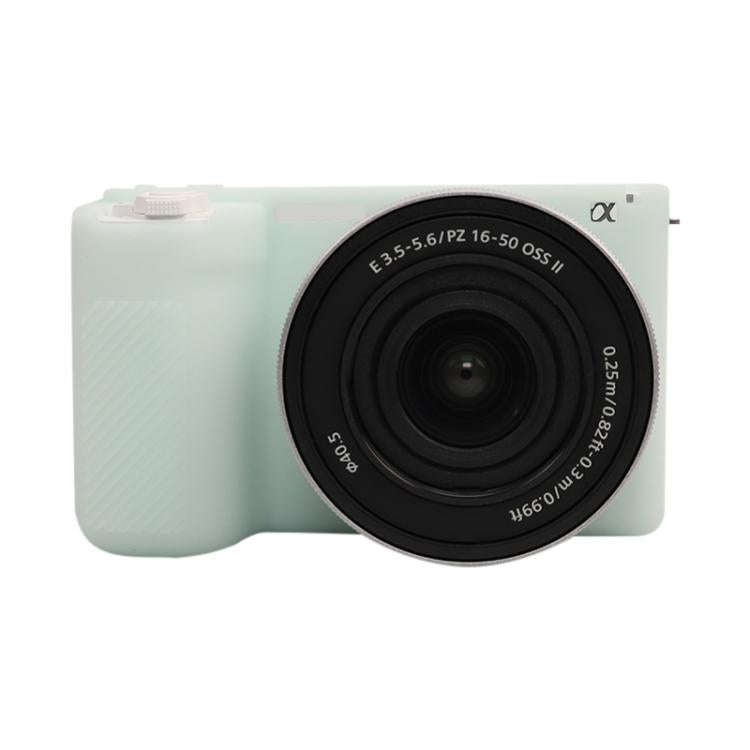 For Sony ZV-E10 II / ZV-E10M2 Glossy Soft Silicone Protective Case(Jelly Green)