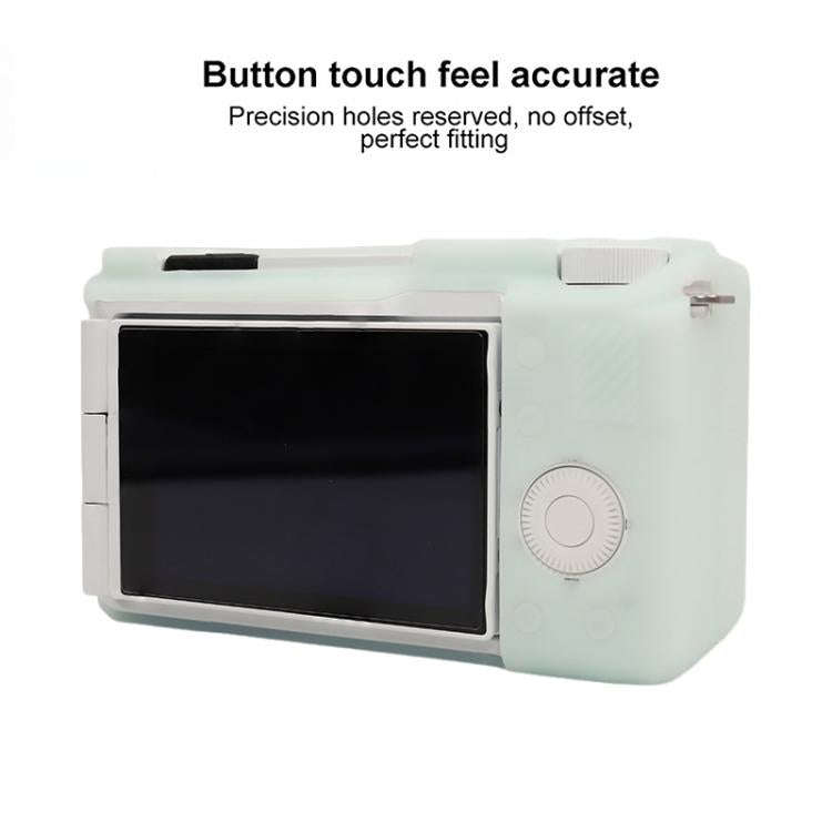 For Sony ZV-E10 II / ZV-E10M2 Glossy Soft Silicone Protective Case(Jelly Green)