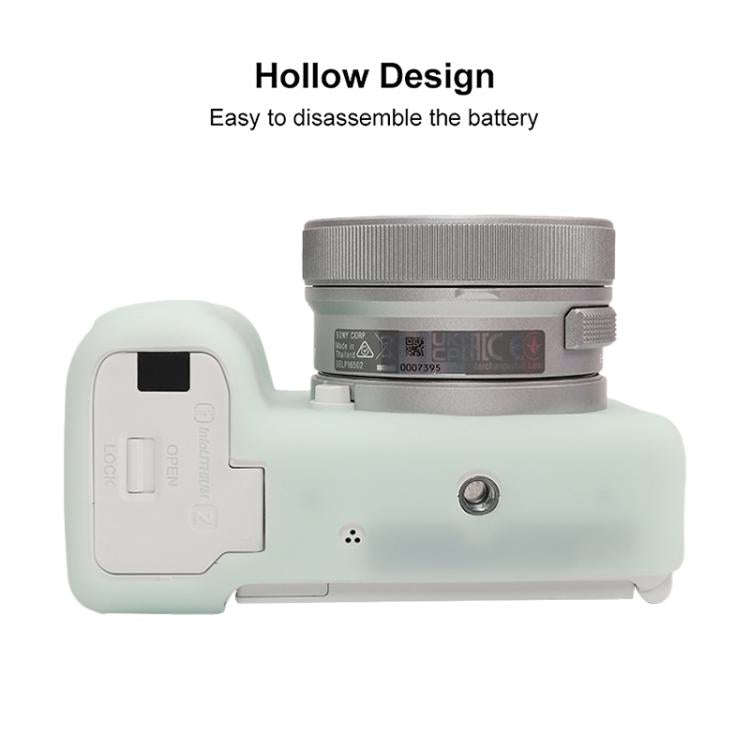 For Sony ZV-E10 II / ZV-E10M2 Glossy Soft Silicone Protective Case(Jelly Green)
