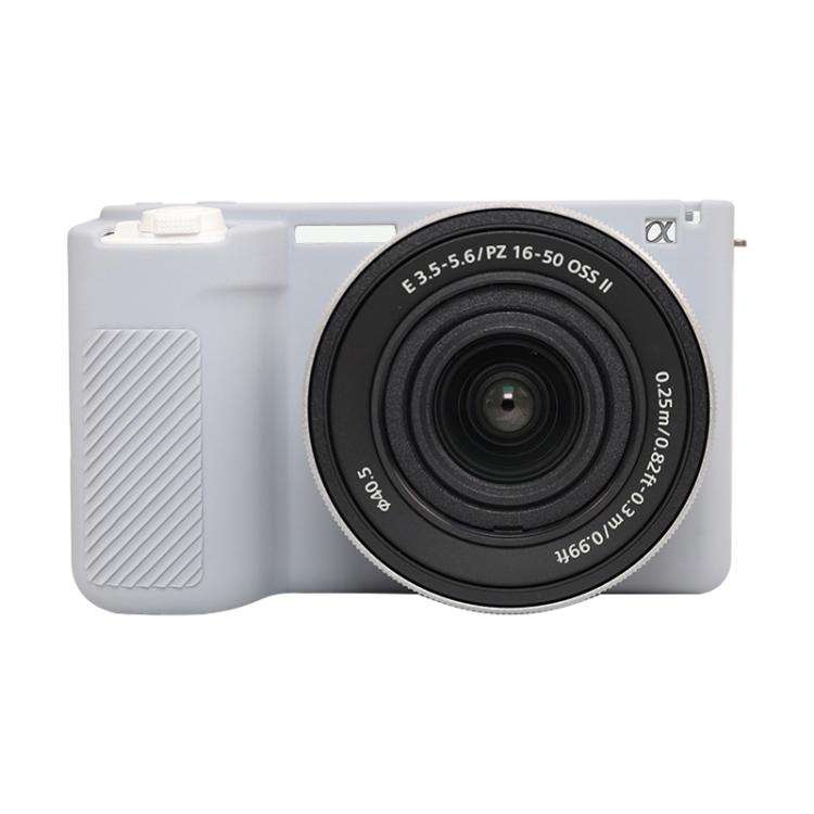 For Sony ZV-E10 II / ZV-E10M2 Glossy Soft Silicone Protective Case(Grey)
