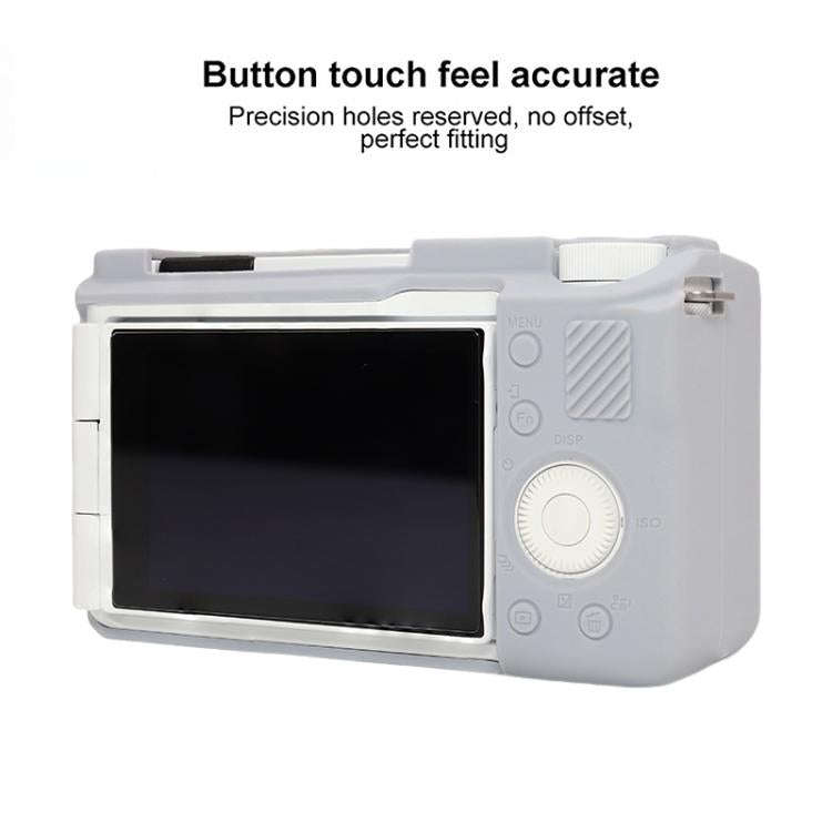 For Sony ZV-E10 II / ZV-E10M2 Glossy Soft Silicone Protective Case(Grey)
