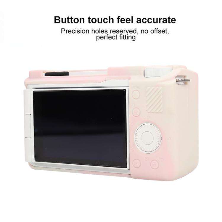 For Sony ZV-E10 II / ZV-E10M2 Glossy Soft Silicone Protective Case(Mist Pink)