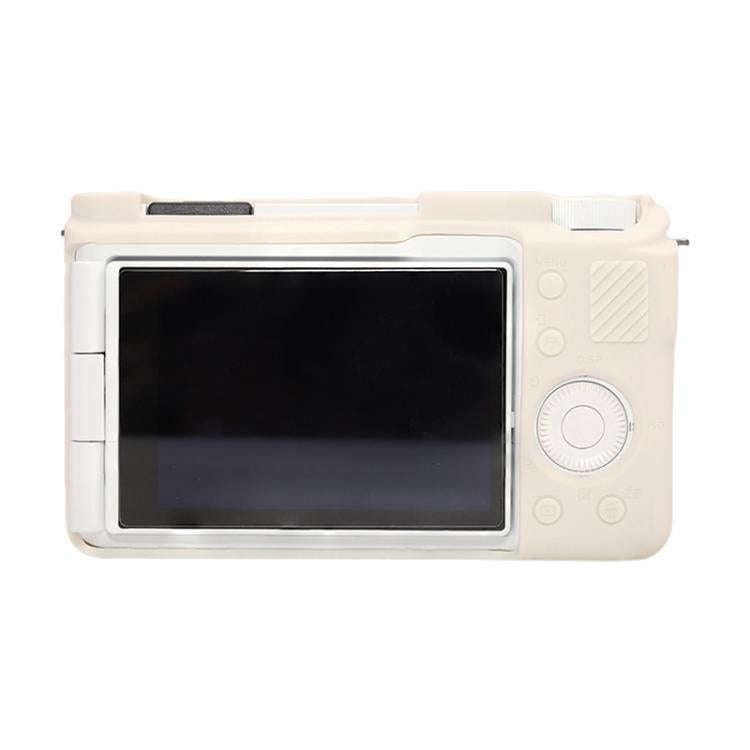 For Sony ZV-E10 II / ZV-E10M2 Glossy Soft Silicone Protective Case(Beige)