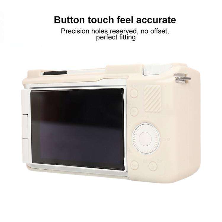 For Sony ZV-E10 II / ZV-E10M2 Glossy Soft Silicone Protective Case(Beige)