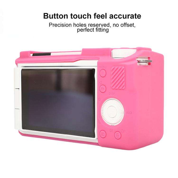 For Sony ZV-E10 II / ZV-E10M2 Glossy Soft Silicone Protective Case(Rose Red)