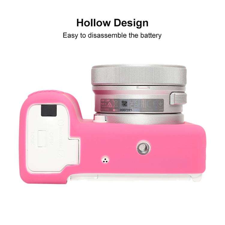 For Sony ZV-E10 II / ZV-E10M2 Glossy Soft Silicone Protective Case(Rose Red)