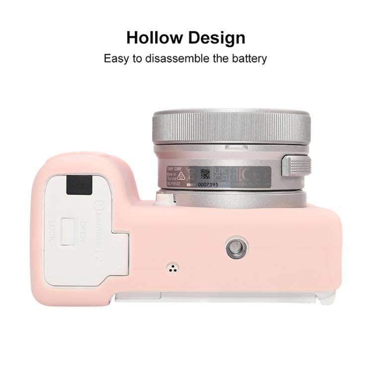 For Sony ZV-E10 II / ZV-E10M2 Glossy Soft Silicone Protective Case(Sweet Smoke Pink)