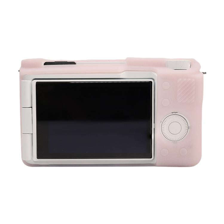 For Sony ZV-E10 II / ZV-E10M2 Litchi Texture Soft Silicone Protective Case(Jelly Pink)