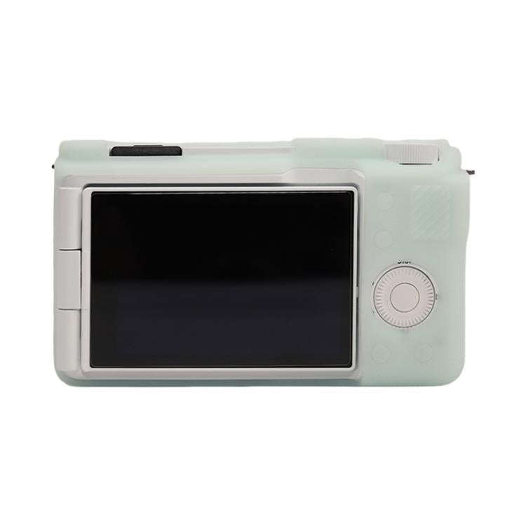 For Sony ZV-E10 II / ZV-E10M2 Litchi Texture Soft Silicone Protective Case(Jelly Green)