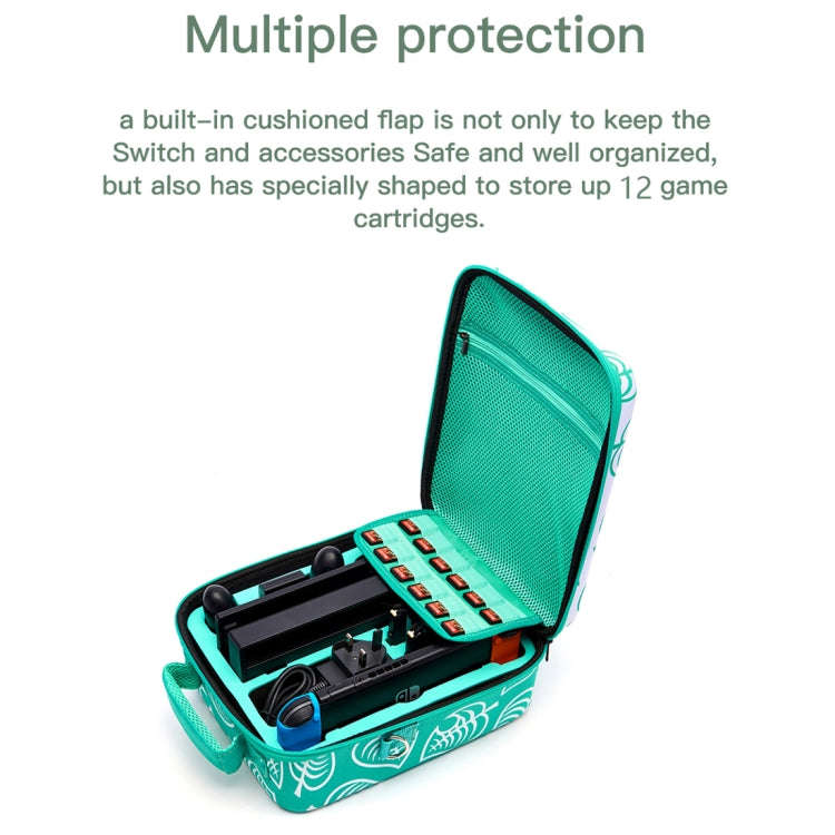 For Switch Game Handle Controller Storage Bag Protective Box(Green)