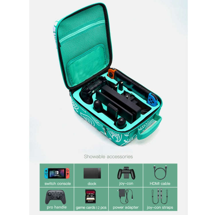 For Switch Game Handle Controller Storage Bag Protective Box(Green)