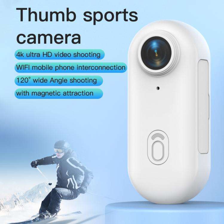 H88 4K Thumb Sports Camera Mini WiFi Camera, Specification:Simple Version(Black)