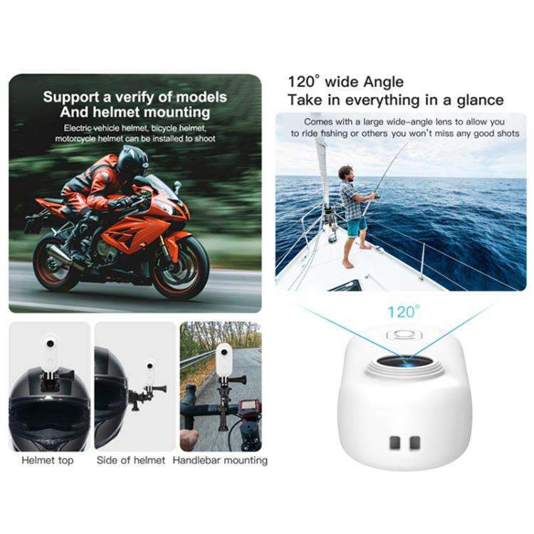 H88 4K Thumb Sports Camera Mini WiFi Camera, Specification:Standard Version(Black)