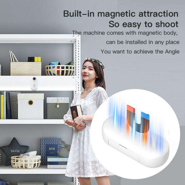 H88 4K Thumb Sports Camera Mini WiFi Camera, Specification:Standard Version(White)
