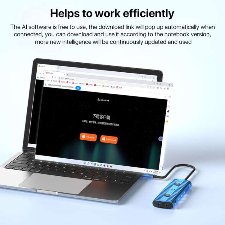 YCE V261 13 in 1 USB-C / Type-C HUB Adapter AI Docking Station(Blue)
