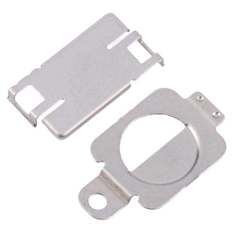 For iPhone 14 / 14 Plus 1 Pair Flashlight / Mic Iron Sheet Cover (On The Back Cover)
