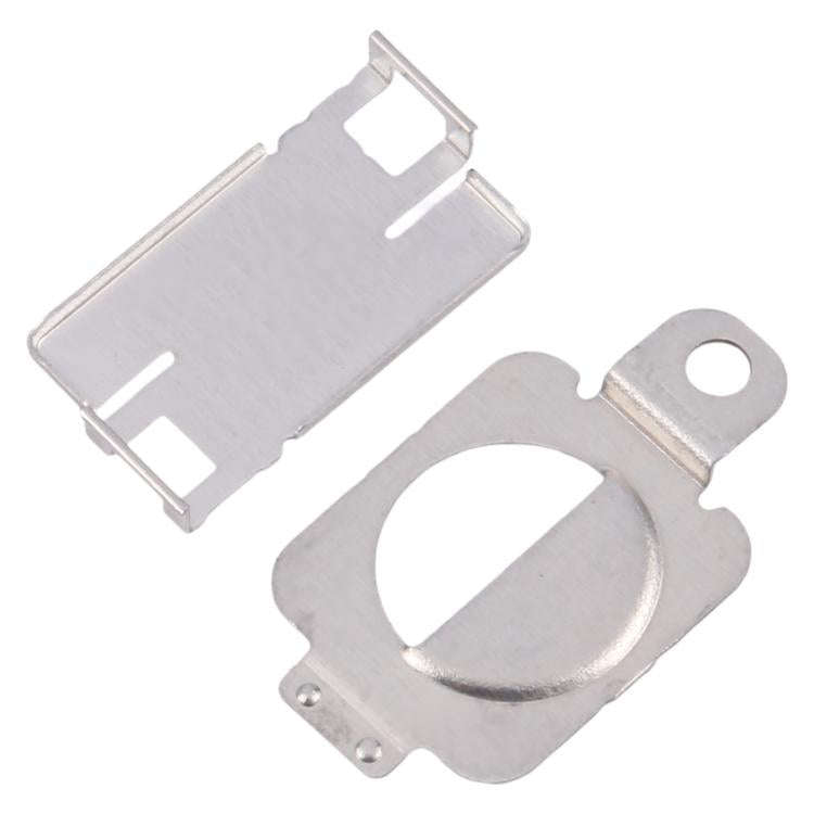 For iPhone 14 / 14 Plus 1 Pair Flashlight / Mic Iron Sheet Cover (On The Back Cover)