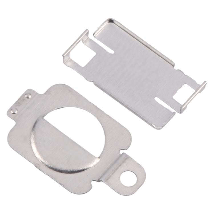 For iPhone 14 / 14 Plus 1 Pair Flashlight / Mic Iron Sheet Cover (On The Back Cover)