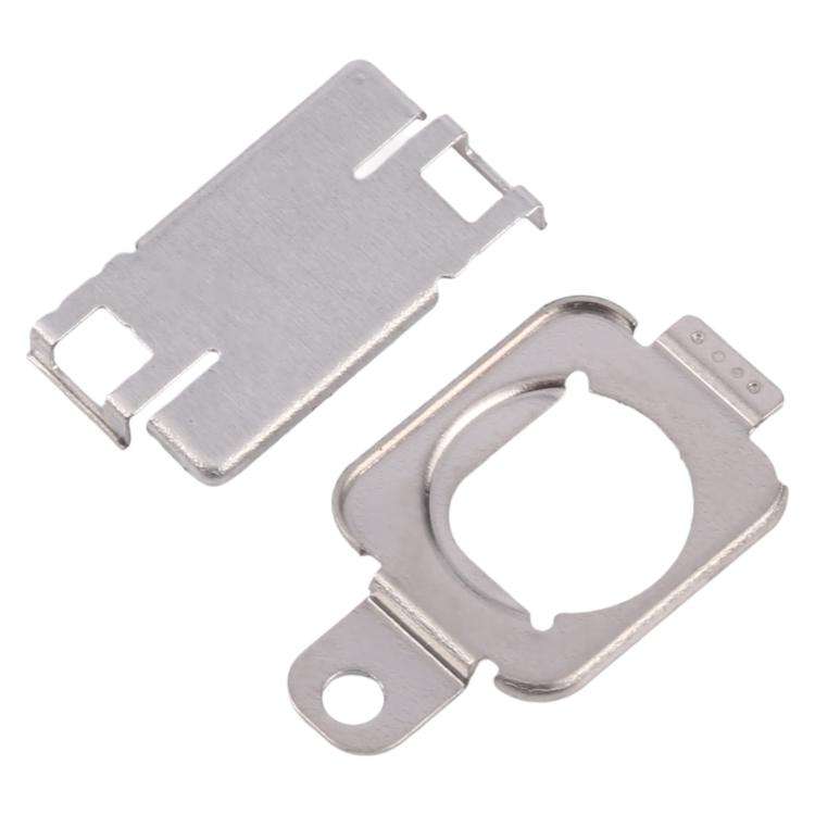 For iPhone 15 1 Pair Flashlight / Mic Iron Sheet Cover (On The Back Cover)