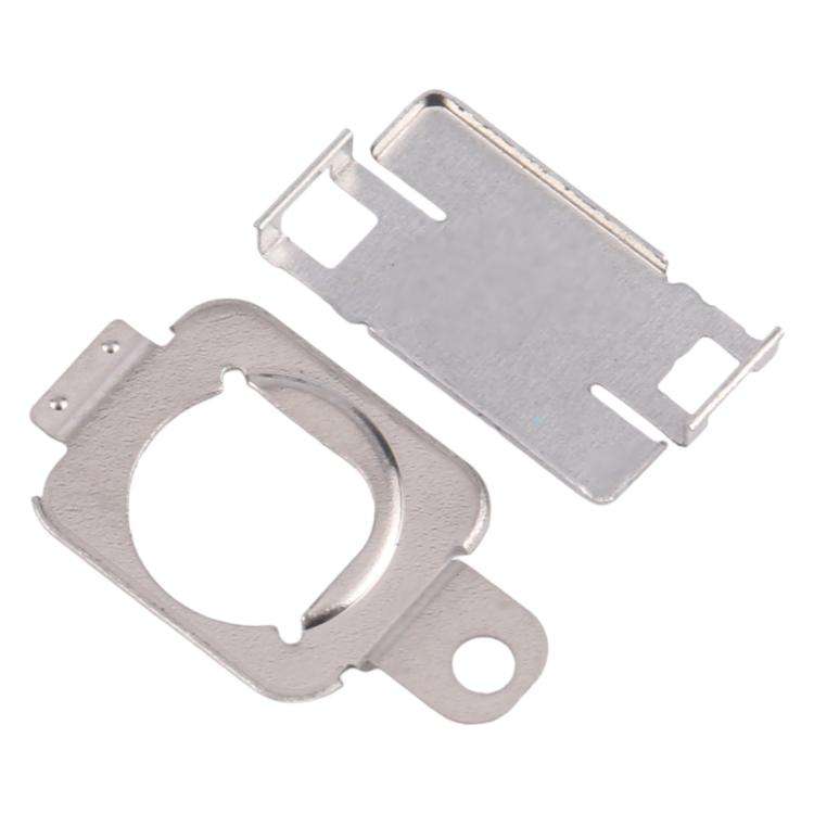 For iPhone 15 1 Pair Flashlight / Mic Iron Sheet Cover (On The Back Cover)