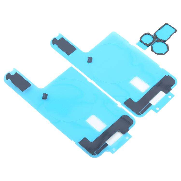 For iPhone 16 Pro 10pcs Back Cover Heat Sink Black Sticker with Back Camera Sponge Pads