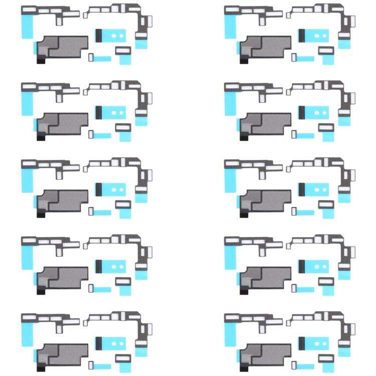 For iPhone 16 Plus 10sets Mainboard Heat Sink Sticker + FPC Sponge Foam Pads