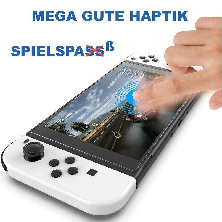 For Nintendo Switch OLED 2.5D High Aluminum Tempered Glass Screen Protector