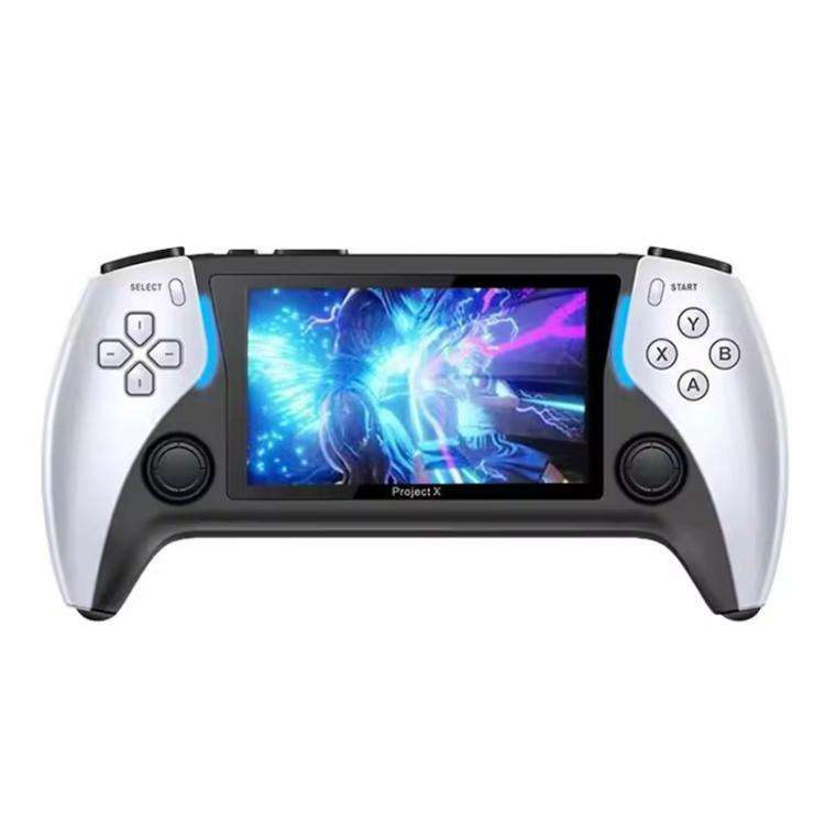 PROJECT X Handheld Game Console 4.3 inch Screen ATM 7051 CPU(White)
