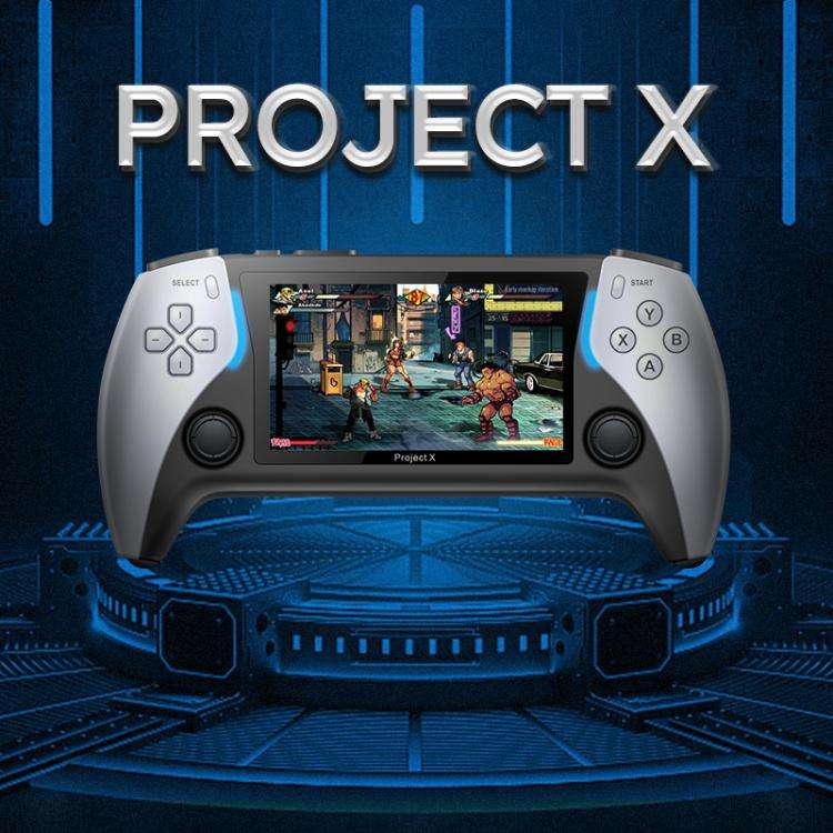 PROJECT X Handheld Game Console 4.3 inch Screen ATM 7051 CPU(White)