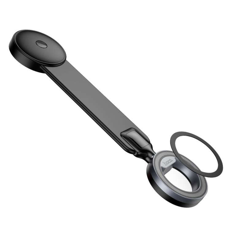 hoco H71 Totem Car Center Console Ring Magnetic Phone Holder(Black Grey)