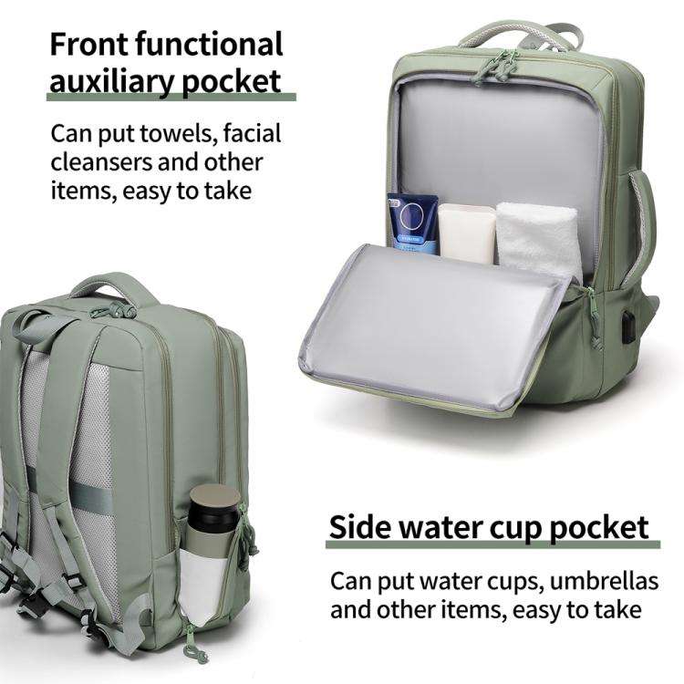 P960 Large Capacity Water Resistant Fashionable Backpack(Dark Grey)