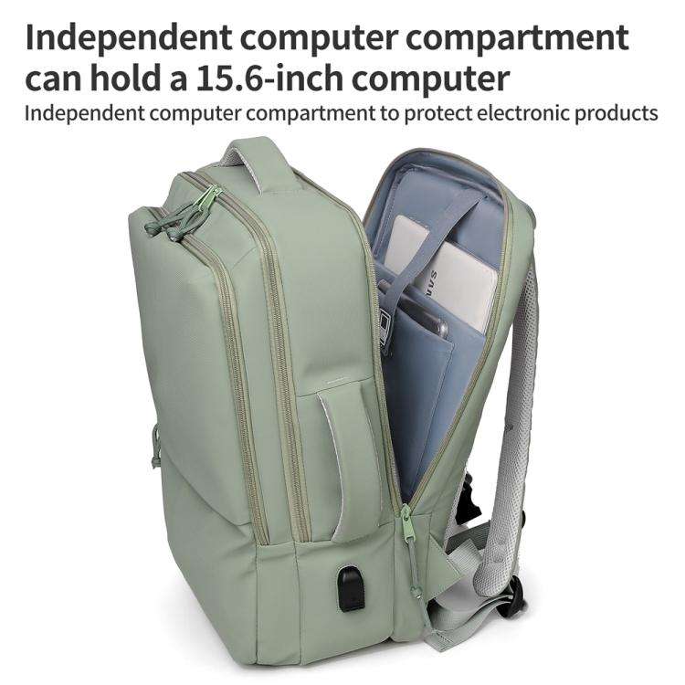 P960 Large Capacity Water Resistant Fashionable Backpack(Dark Grey)