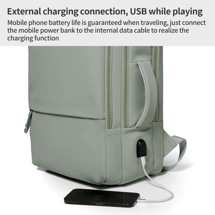 P960 Large Capacity Water Resistant Fashionable Backpack(Dark Grey)