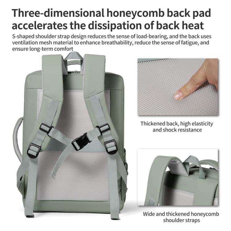 P960 Large Capacity Water Resistant Fashionable Backpack(Green)