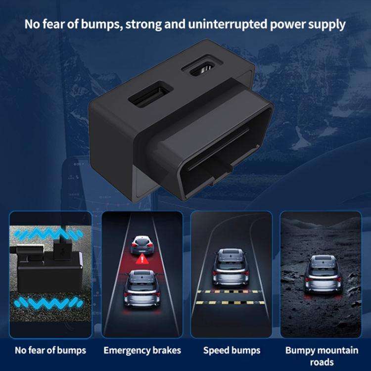 DC12-24V Car OBD Charger(Black)