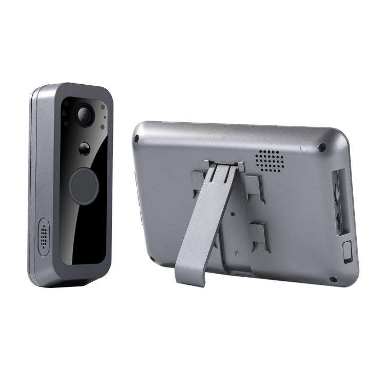 SY-30 4 inch PIR Night Vision 2.4G Video Intercom Doorbell(Gray)