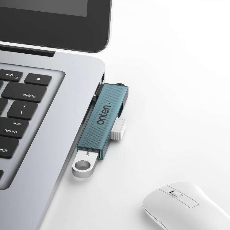 Onten US51 3 in 1 USB 3.0 HUB(Pine Green)