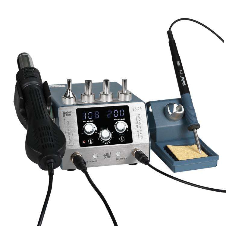 Kaisi 8512P 2 in 1 Constant Temperature Digital Display Hot Air Gun Soldering Iron Rework Station...