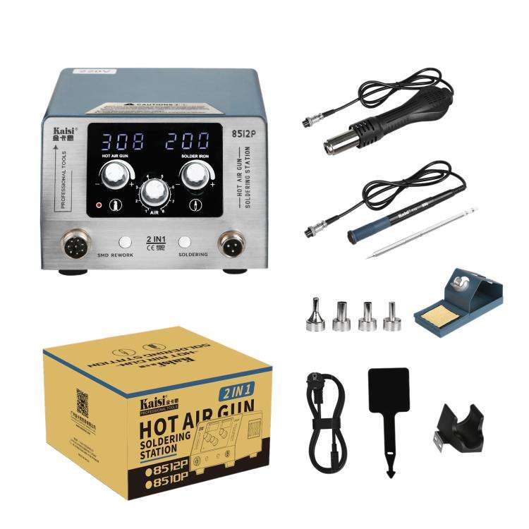 Kaisi 8512P 2 in 1 Constant Temperature Digital Display Hot Air Gun Soldering Iron Rework Station...