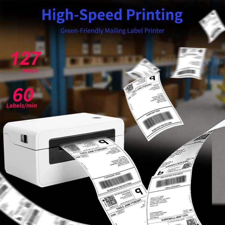 HPRT N41 Bluetooth Version Express Electronic Waybill Printer, Plug:US Plug(White)