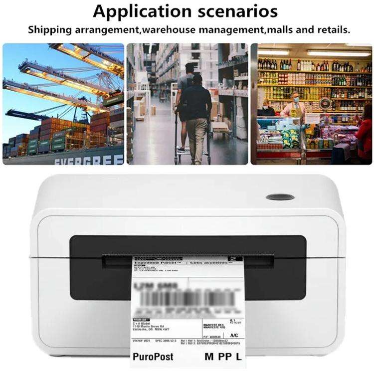 HPRT N41 Bluetooth Version Express Electronic Waybill Printer, Plug:US Plug(White)