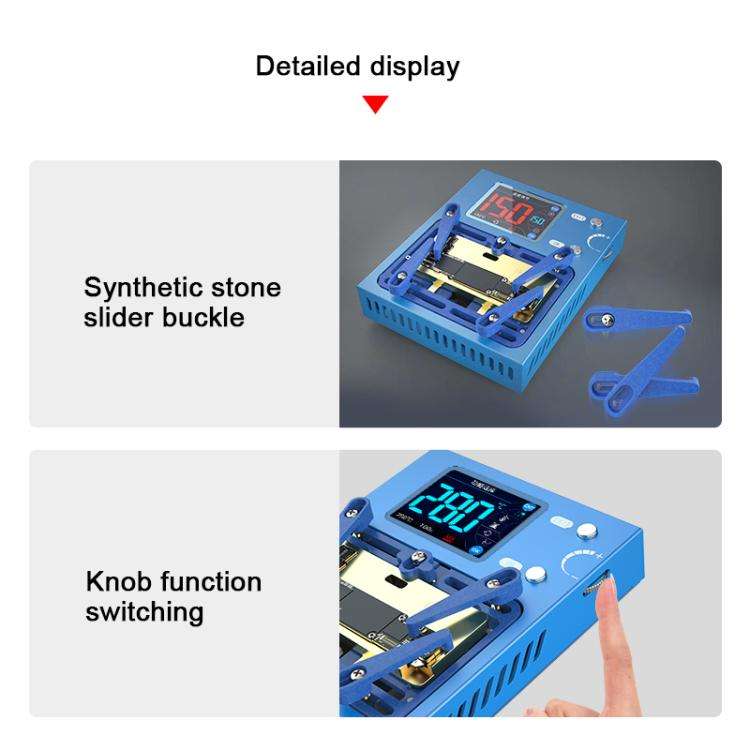 Aixun iHeater Pro Special Heating Planting Tin Module for iPhone X-16 Pro Max, Plug:EU Plug