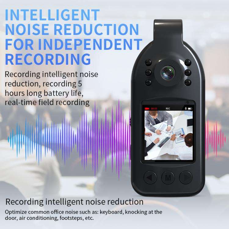 L09 1.33 inch Screen 1080P HD Outdoor Sports Camera Recorder(Black)