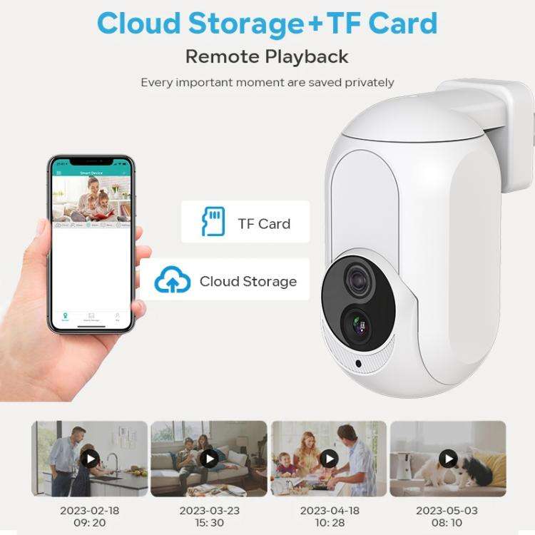 Home Socket Type WiFi Surveillance Camera Support Night Vision & Two-way Intercom, US Plug(White)