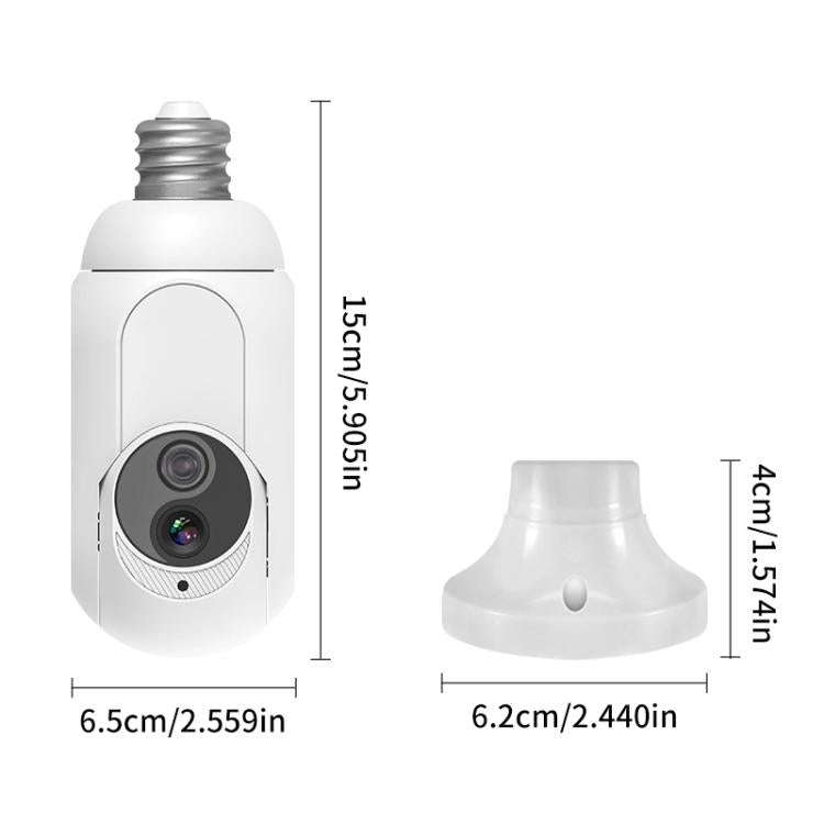 1080P Bulb Type WiFi Surveillance Camera Support Night Vision & Two-way Intercom & Motion Detecti...