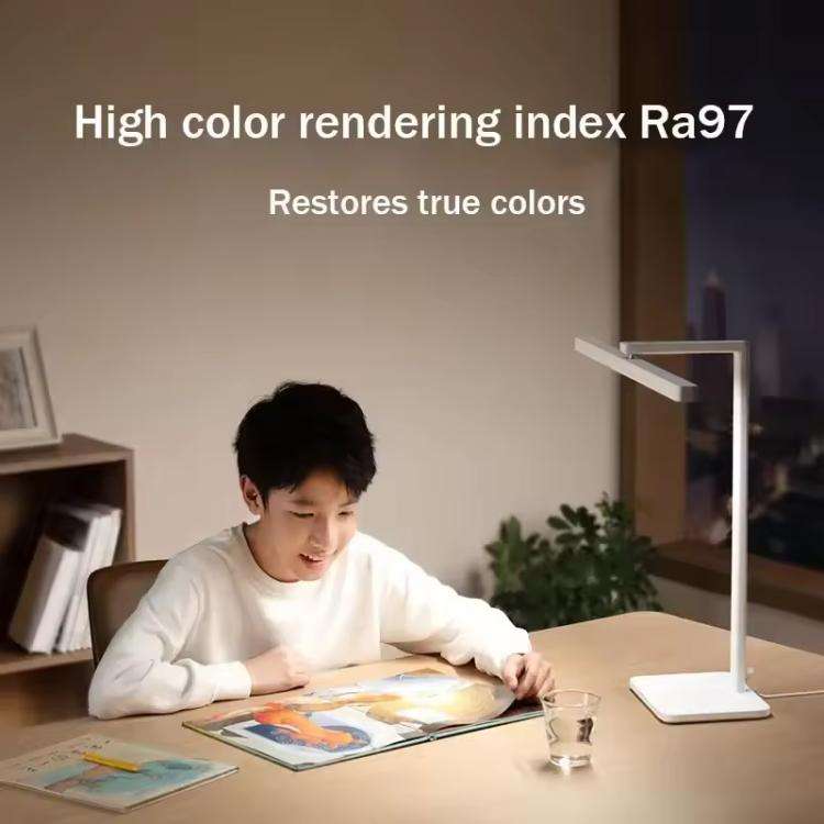 Original Xiaomi Mijia Desk Lamp 2 LED 60cm Long Lamp Holder HyperOS Connect, US Plug(White)