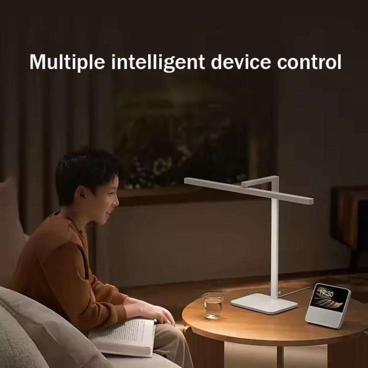 Original Xiaomi Mijia Desk Lamp 2 LED 60cm Long Lamp Holder HyperOS Connect, US Plug(White)