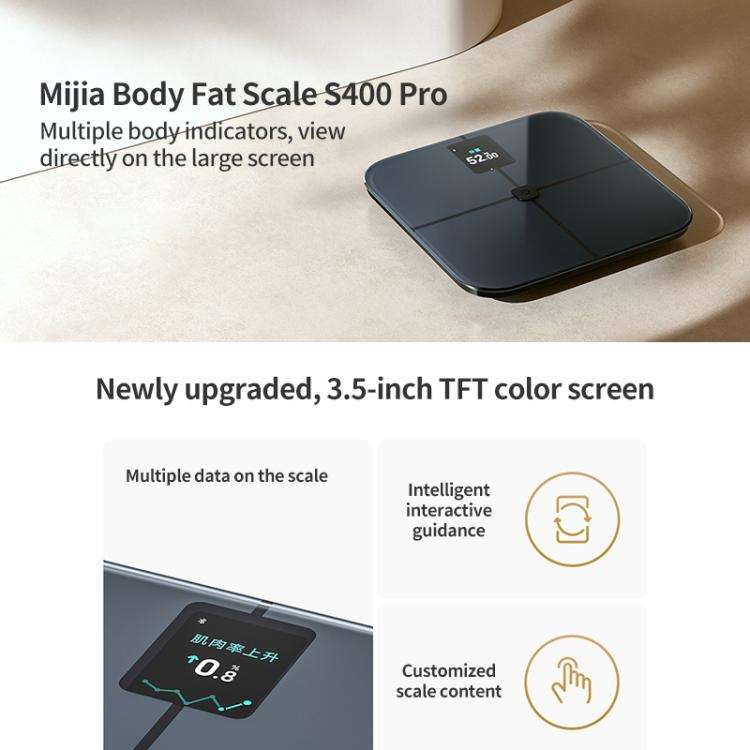 Xiaomi Mijia Body Fat Scale S400 Pro(Black)